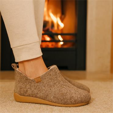 &OtherStep Tweed Comfy Bootie - Camel Combi